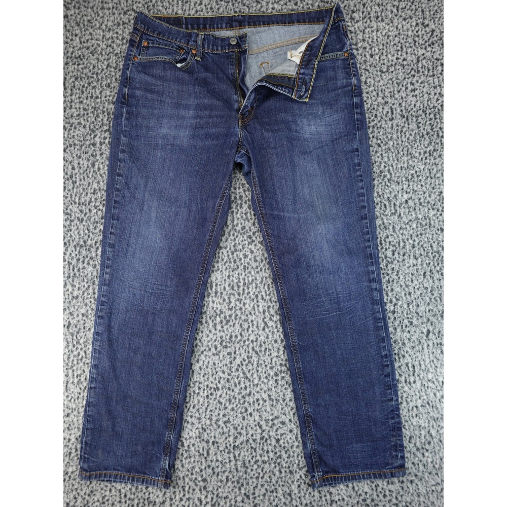 Levi's 541 Athletic Taper Jeans Mens 36x30 Blue Dark Wash Stretch Denim